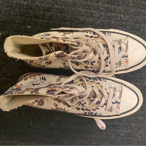 Pre owned Converse all stars high top chuck taylor 70s floral - Picture 3 of 3